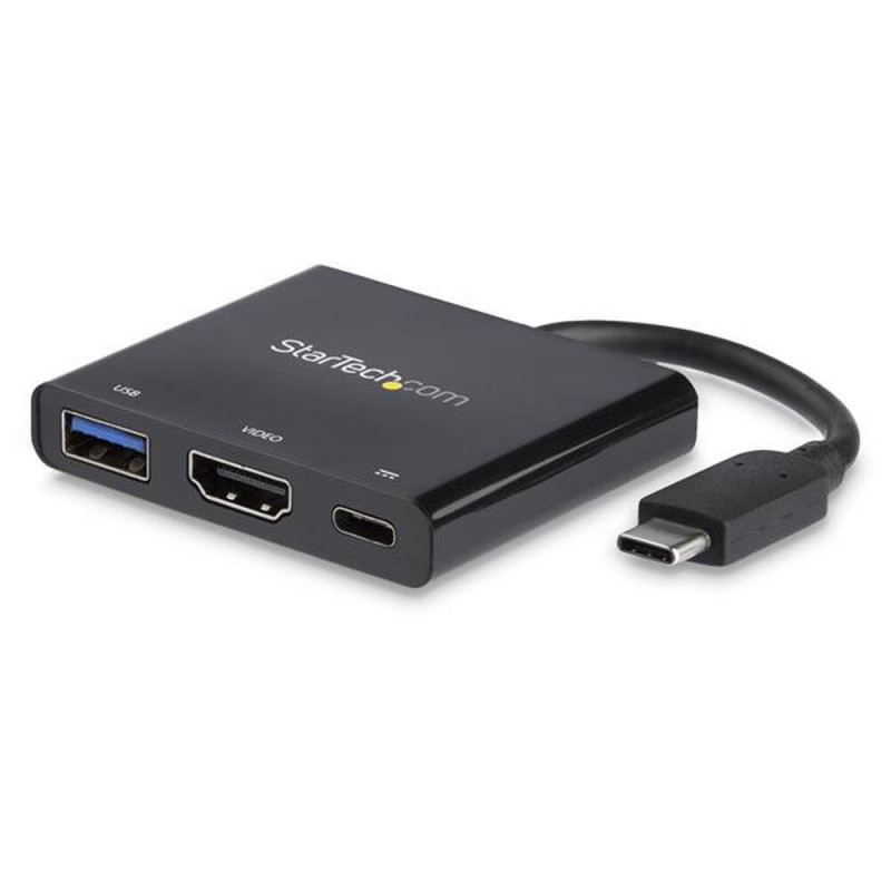 Startech.com Adaptateur multifonction USB-C vers HDMI 4K avec USB Power Delivery et port USB-A