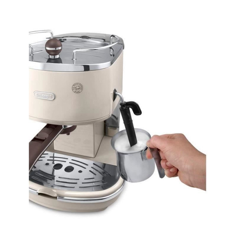 Image secondaire de Machine expresso classique DeLonghi ECOV 310.BG Icona Vintage - Beige