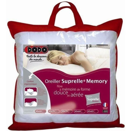 DODO Oreiller a mémoire de forme SUPRELLE MEMORY 65x65cm 118,99 €