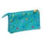 Trousse Fourre-Tout Triple CoComelon Back to class Bleu clair (22 x 12 x 29,99 €
