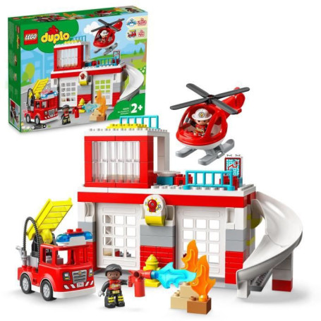 LEGO 10970 DUPLO La Caserne Et L'Hélicoptere des Pompiers. Jouet de Cami 109,99 €