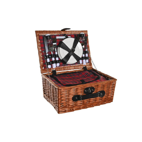 Panier DKD Home Decor Pique-nique Naturel Rouge osier (48 x 28 x 18 cm) 114,99 €